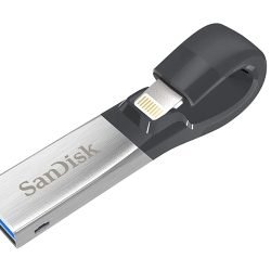 SanDisk iXpand Flash Drive 64GB – USB for iPhone. SDIX30N-064G-GN6NN